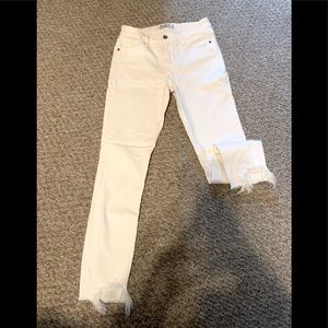 Abercrombie white jeans